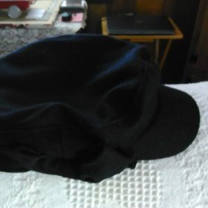 Vintage navy blue 50% wool 50% polyester hat.